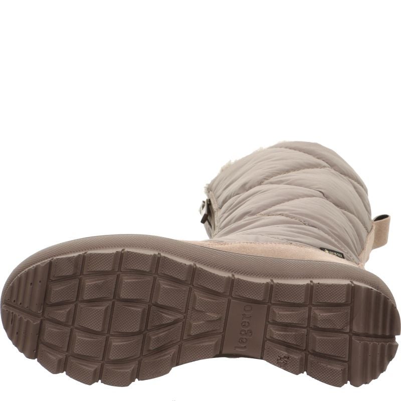 legero NOVARA Damen Stiefel - Material: Leder/Textil in Beige