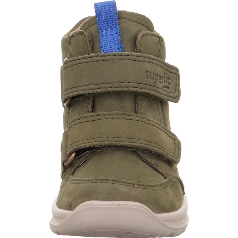 Superfit BREEZE Boys Sneakers high - Material: Leather in Green
