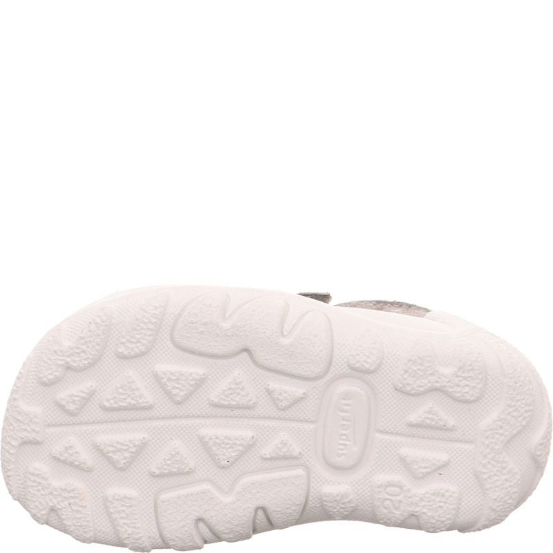 superfit FLOW Jungen Sandale - Material: Leder/Textil in Grau
