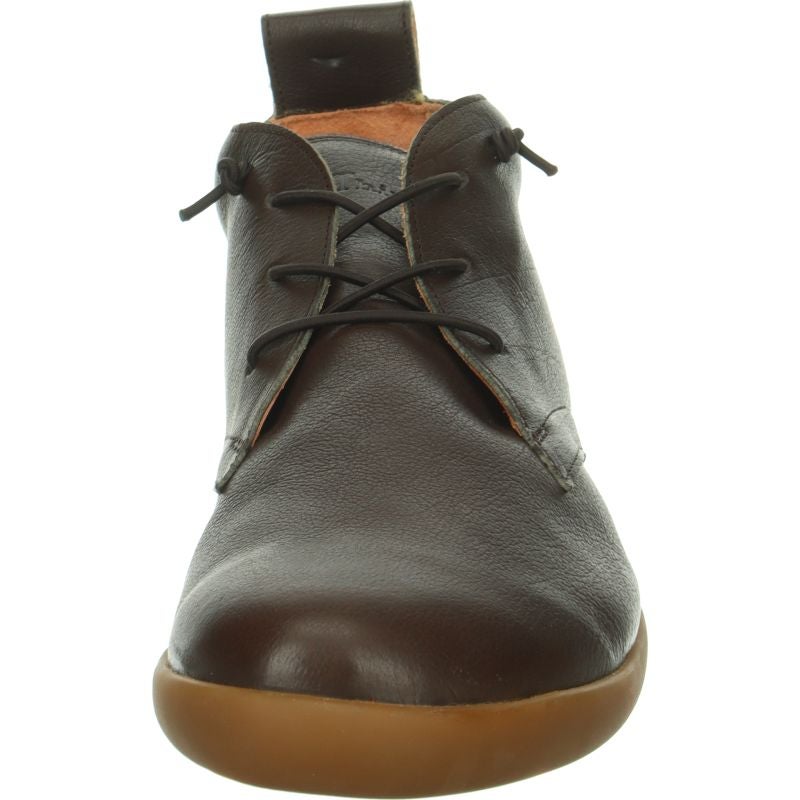 Think HAPPAT Sneakers high - Material: Leather in Brown