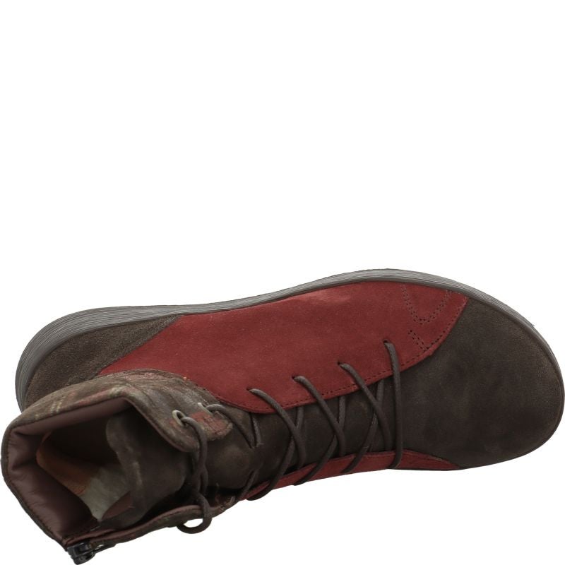 Think! COMODA Damen Stiefelette - Material: Leder in Braun