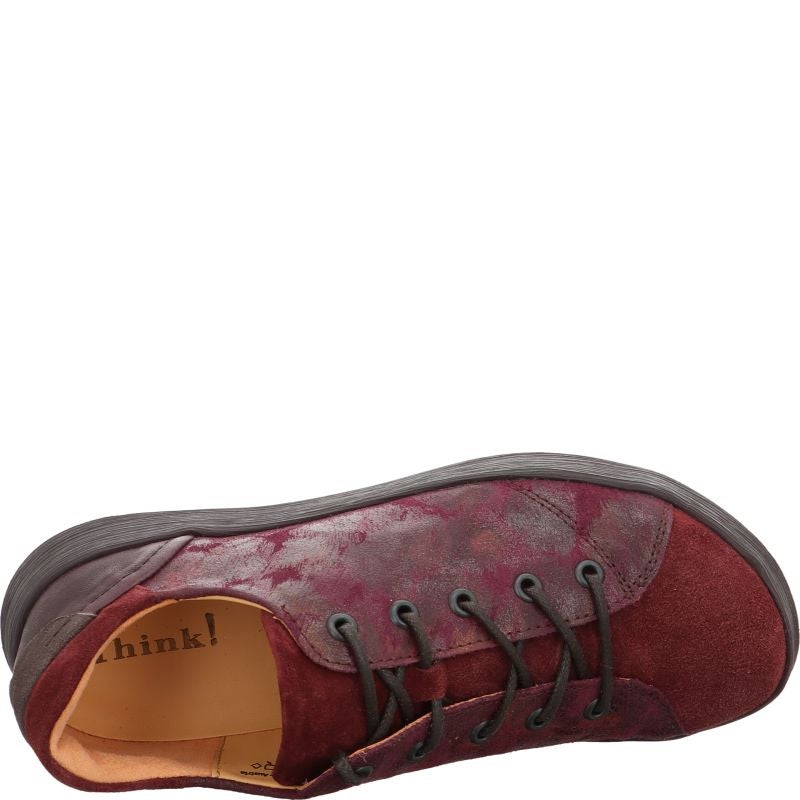 Think COMODA Woman Lace up shoe - Material: Leather in Red