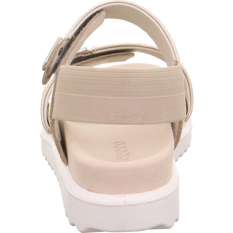 legero MOVE Damen Sandale - Material: Leder in Metallic