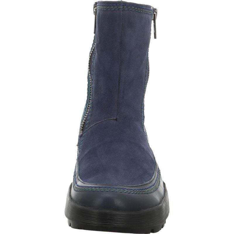 Think COMODA Woman Ankle boot - Material: Leather in Blue