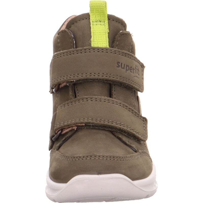 Superfit BREEZE Unisex, Jungen Sneaker high - Material: Leder in Grün