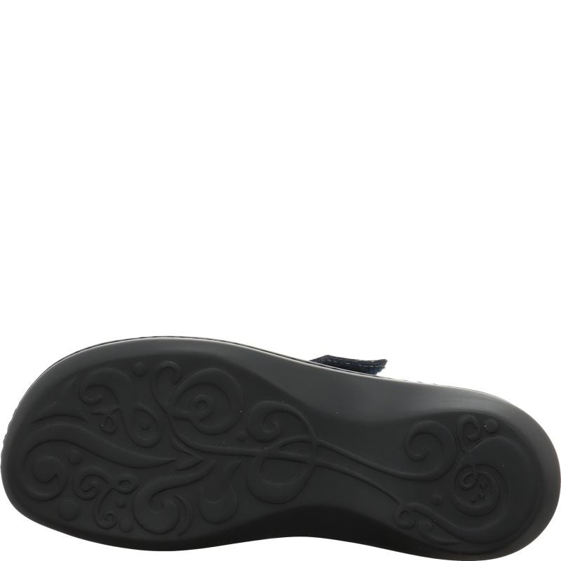 Think! CAMILLA Damen Pantolette - Material: Leder in Blau