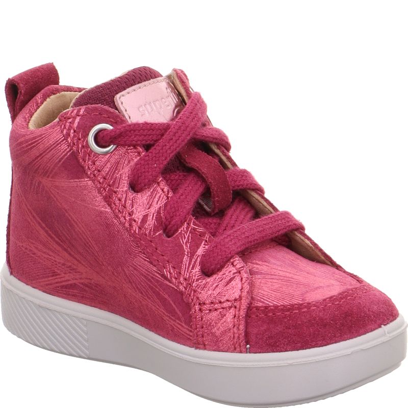 Superfit SUPIES Girls Sneakers high - Material: Leather/Textil in Red
