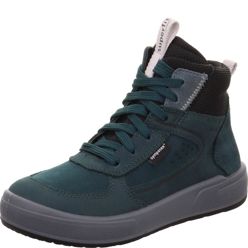 Superfit MAVERICK Boys Sneakers high - Material: Leder/Sonstiges Material/Texti in Green