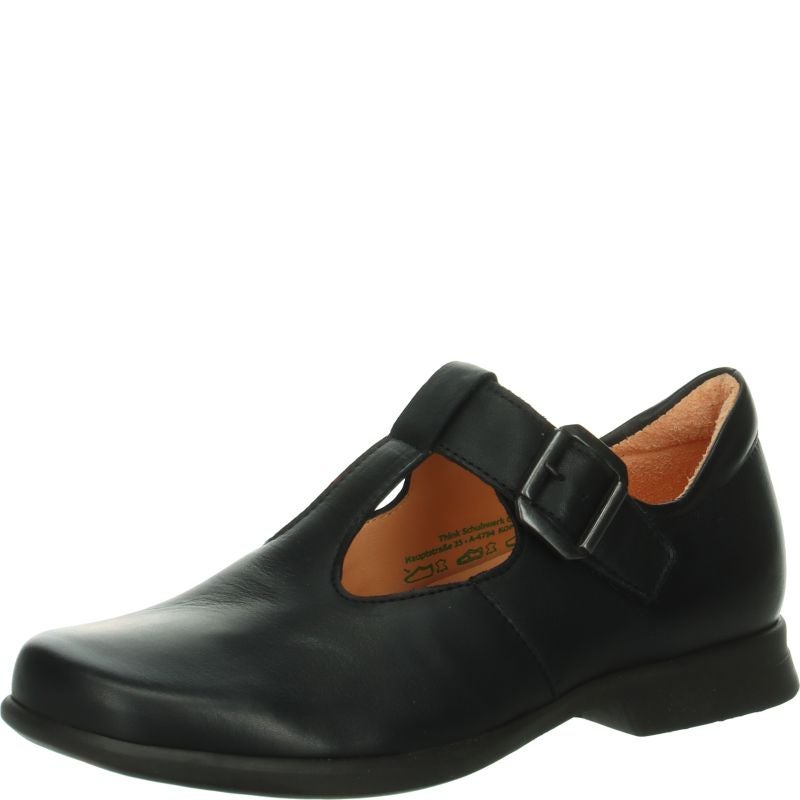 Think! PENSA DAMEN Damen Ballerina - Material: Leder in Schwarz