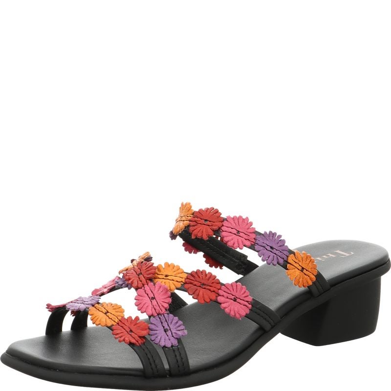 Think! VIVI Damen Pantolette - Material: Leder in Schwarz