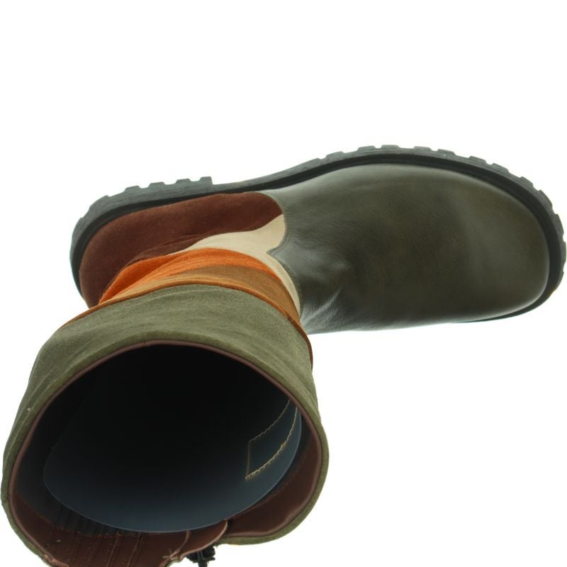 Think TRENTO Woman Boot - Material: Leather in Olive