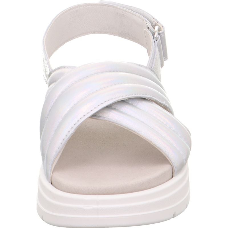 Legero SUNWALKER Damen Plateau-Sandale - Material: Leder in Metallic