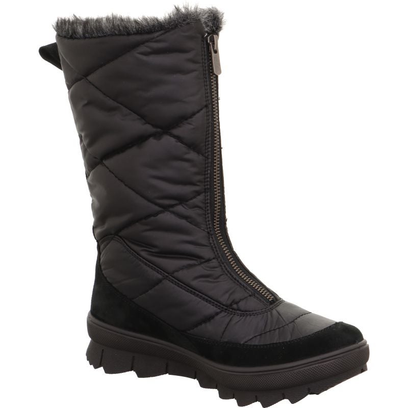 legero NOVARA Damen Stiefel - Material: Leder/Textil in Schwarz