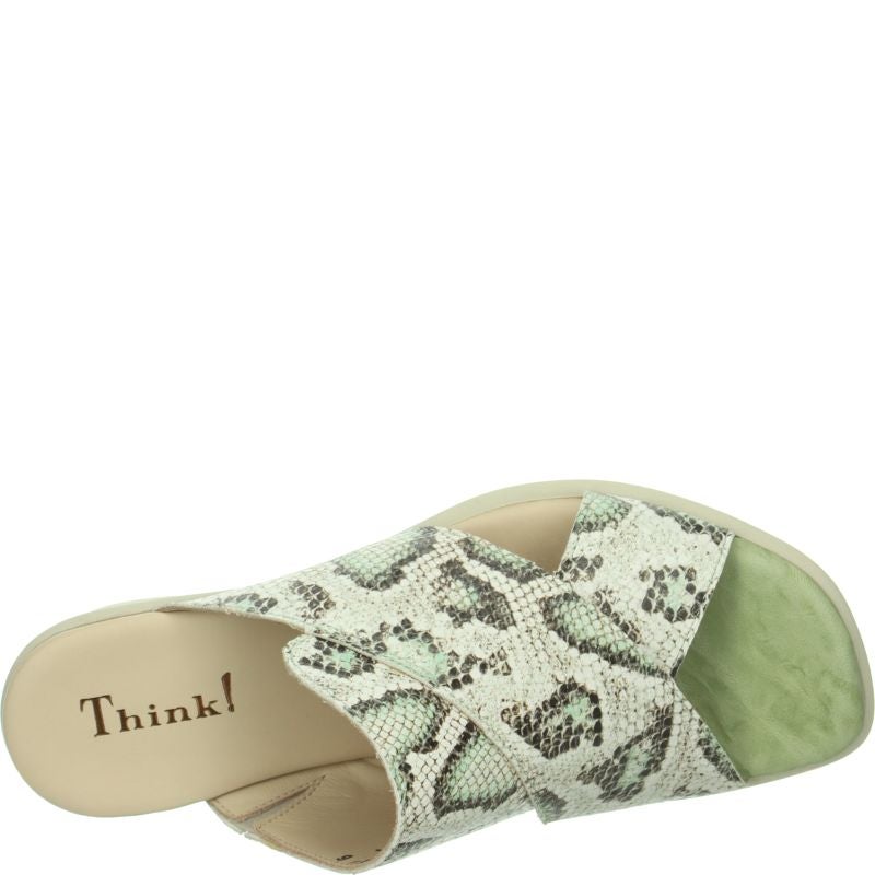 Think VIVI Mules - Material: Leather in Multicolored