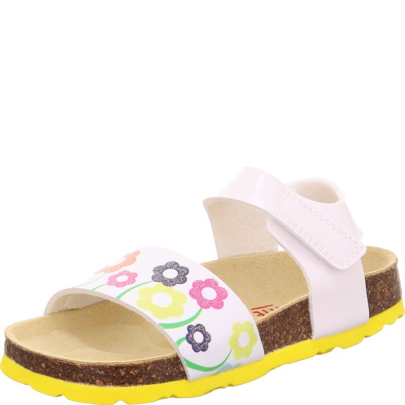 Superfit FUSSBETTPANTOFFEL Girls Sandal - Material: Sonstiges Material in White