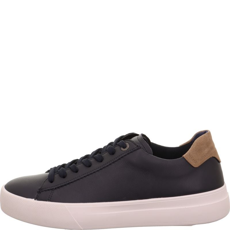 legero MONDO Herren Sneaker low - Material: Leder in Blau