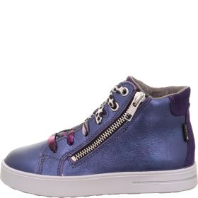 Superfit STELLA Sneakers high - Material: Leather/Textil in Purple