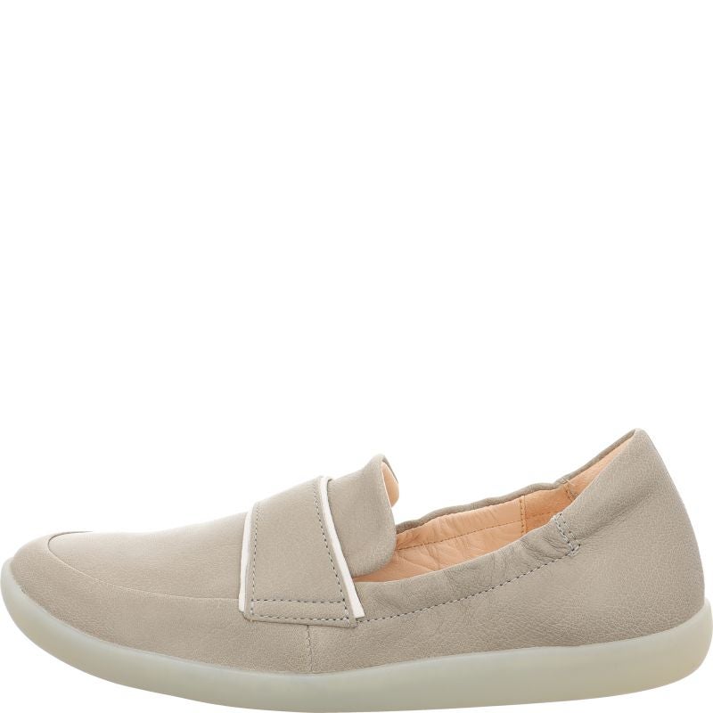 Think NATURE Woman Slipper - Material: Leather in Grey