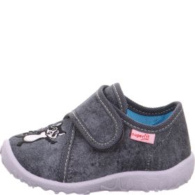Superfit SPOTTY Jungen Hausschuh - Material: Textil in Grau