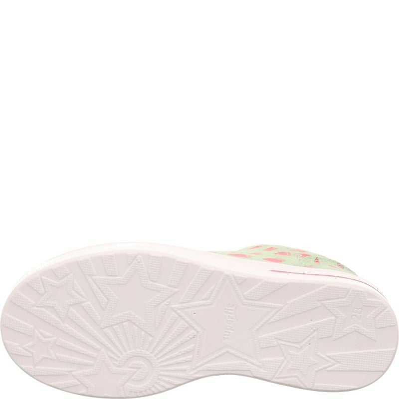 Superfit STELLA Sneaker low - Material: Leder/Textil in Grün