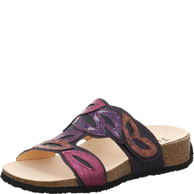 Think MIZZI DAMEN Mules - Material: Leather in Blue
