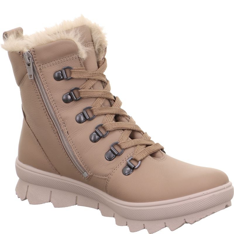 Legero NOVARA Damen Schnürboots - Material: Leder in Beige