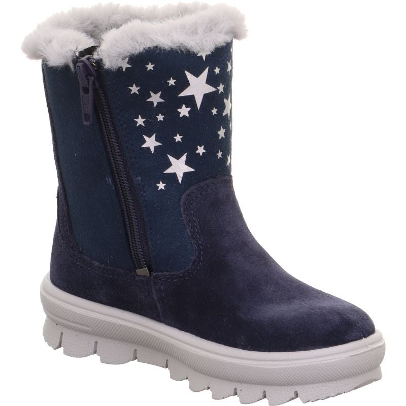 Superfit FLAVIA Girls Boot - Material: Leather/Textil in Blue