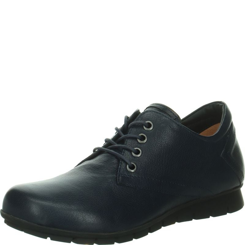 Think! MENSCHA Schnürschuh - Material: Leder in Blau