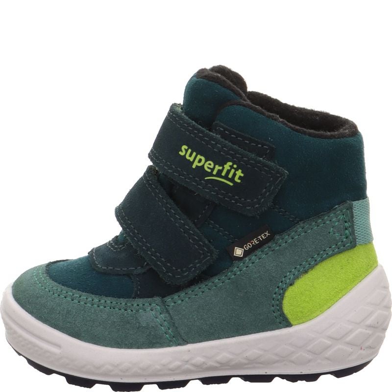 Superfit GROOVY 2.0 Boys Boot - Material: Leather/Textil in Green