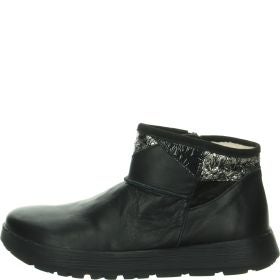 Think! COMODA Damen Stiefelette - Material: Leder in Schwarz