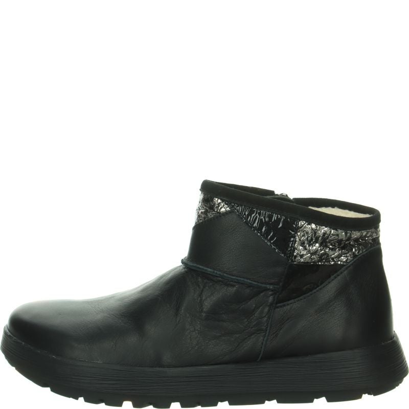 Think COMODA Woman Ankle boot - Material: Leather in Black