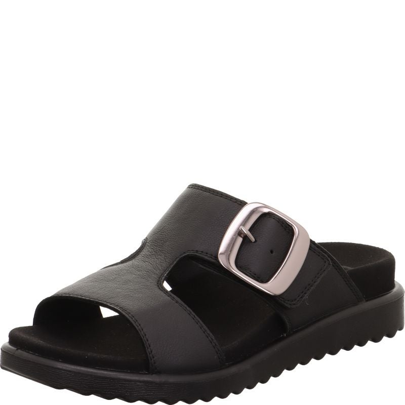 Legero MOVE Damen Pantolette - Material: Leder in Schwarz
