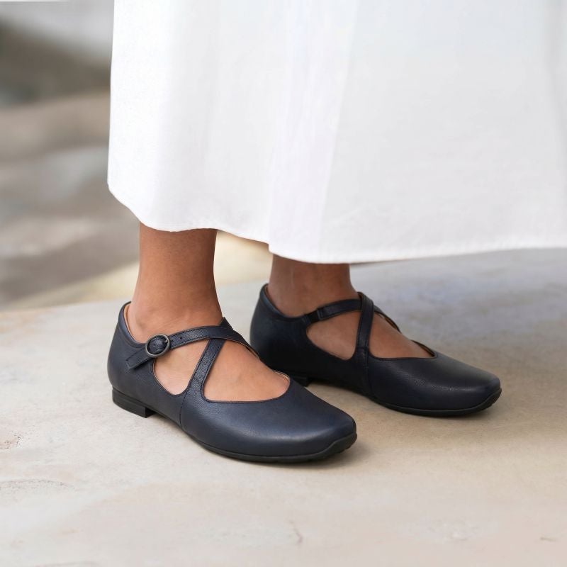 Think GAUDI Woman Ballerina - Material: Leather in Blue