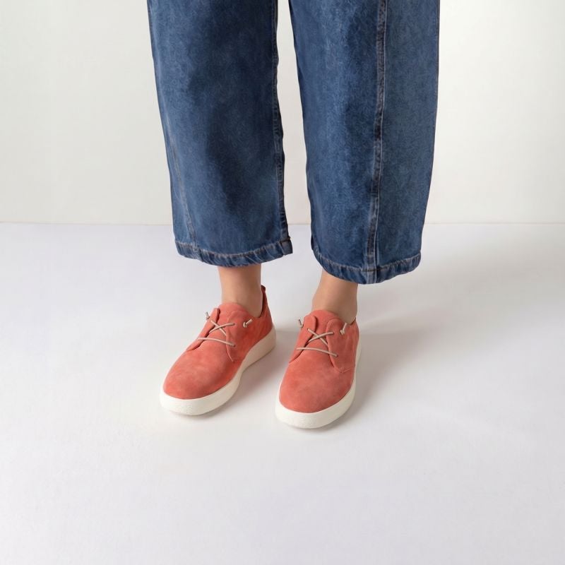 Think TURNA LIGHT Woman Sneakers low - Material: Leather in Rose