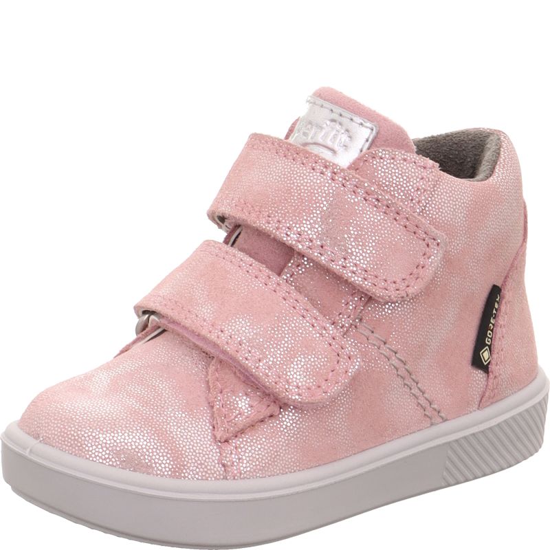 Superfit SUPIES Girls Sneakers high - Material: Leather/Textil in Rose