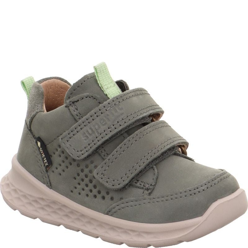 Superfit BREEZE Sneaker high - Material: Leder in Grün
