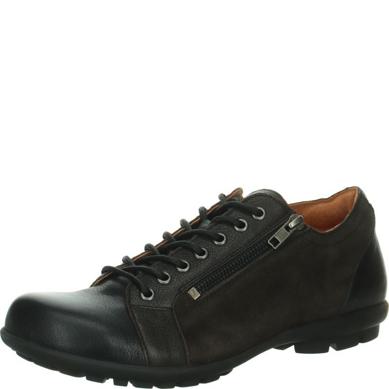 Think KONG HERREN Lace up shoe - Material: Leather in Brown