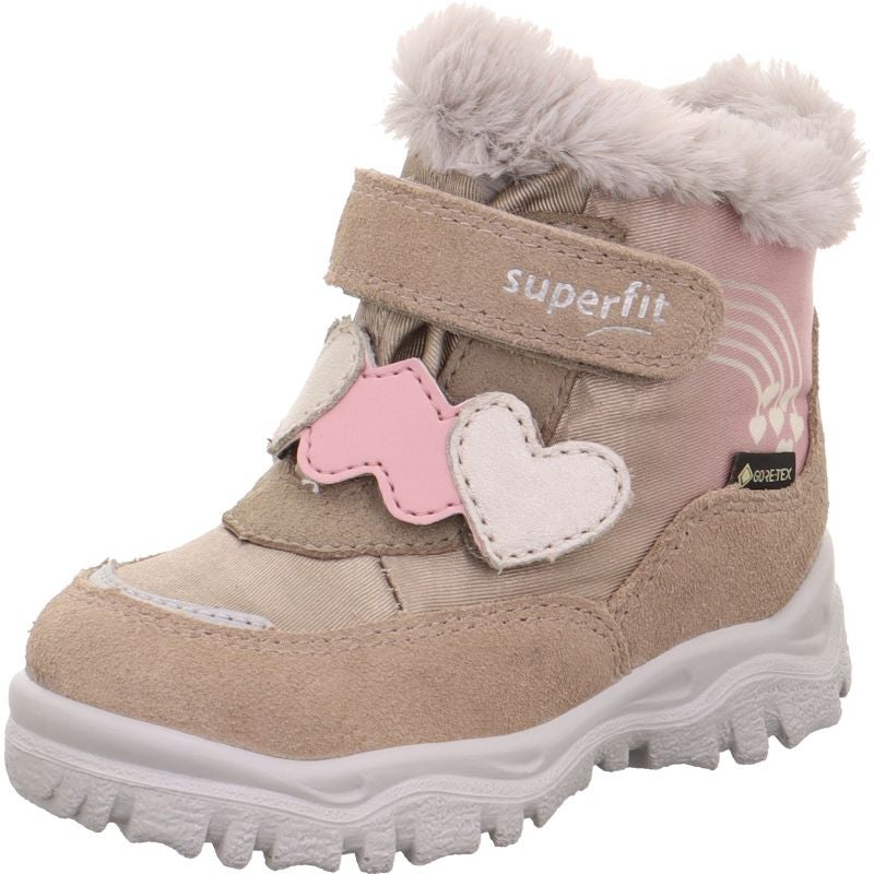 Superfit HUSKY+ Girls Boot - Material: Leather/Textil in Beige