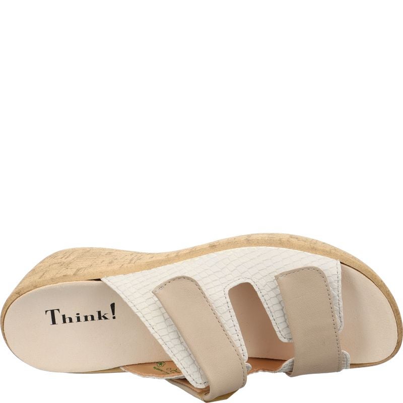 Think KATE Woman Mules - Material: Leather in White