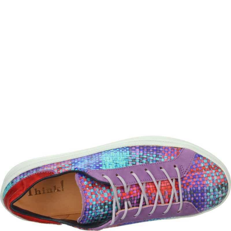 Think KUMI Woman Sneakers low - Material: Leather in Multi Colour
