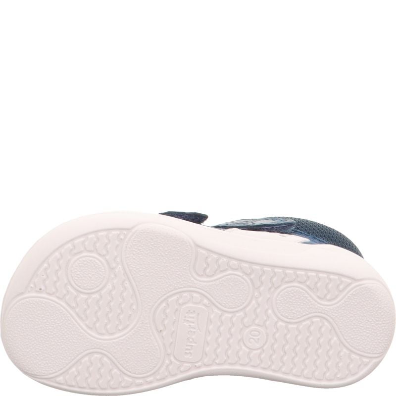 Superfit SUPERFREE Jungen Sneaker low - Material: Leder/Textil in Blau