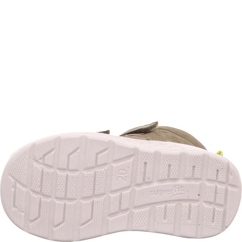 Superfit BREEZE Unisex, Jungen Sneaker high - Material: Leder in Grün