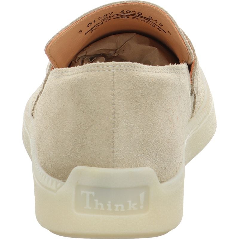 Think TURNA MEN Slipper - Material: Leather in Beige