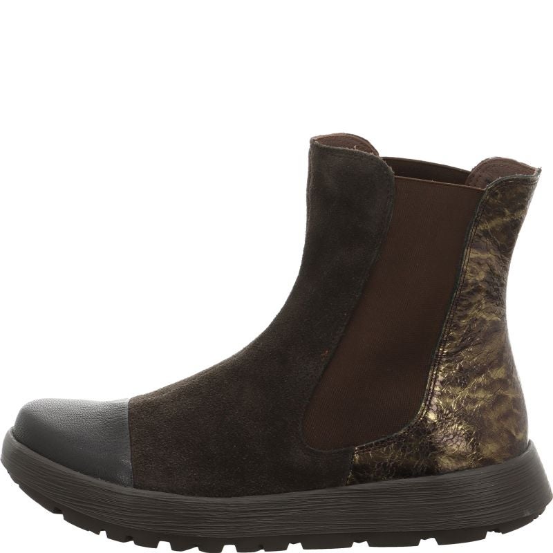 Think COMODA Woman Chelsea boot - Material: Leather in Brown
