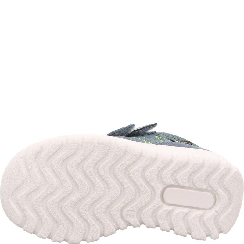 Superfit SPORT7 MINI Jungen Sneaker low - Material: Leder/Sonstiges Material/Textil in Blau