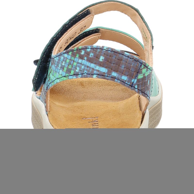 Think MEGGIE Woman Strap sandal - Material: Leather in Multi Colour