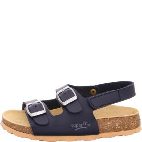 Superfit FUSSBETTPANTOFFEL Unisex, Jungen Sandale - Material: Sonstiges Material in Blau