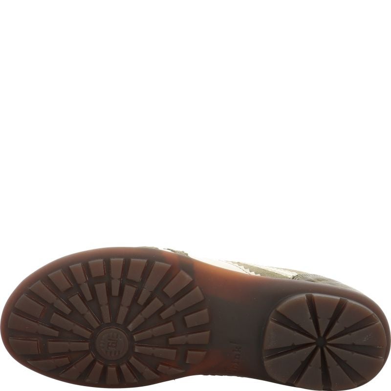 Think KONG HERREN Men Lace up shoe - Material: Leather in Green
