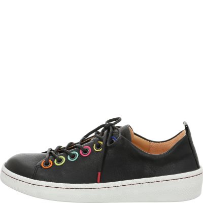 Think! KUMI Damen Sneaker low - Material: Leder in Schwarz