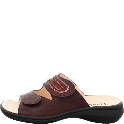 Think! CAMILLA Damen Pantolette - Material: Leder in Rot